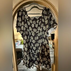 Maurices Printed Flutter Sleeve Babydoll dress